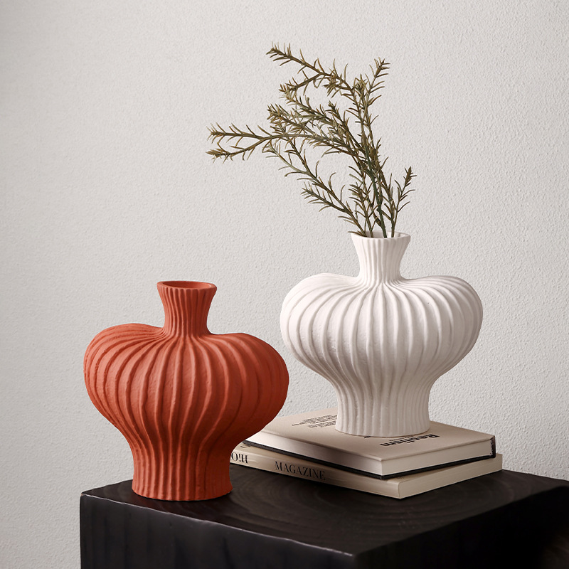 Wabi-sabi ceramic vase