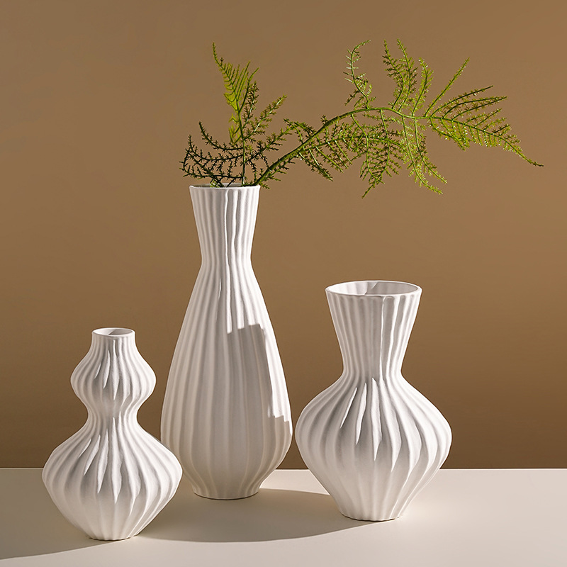 Wabi-sabi frosted vase