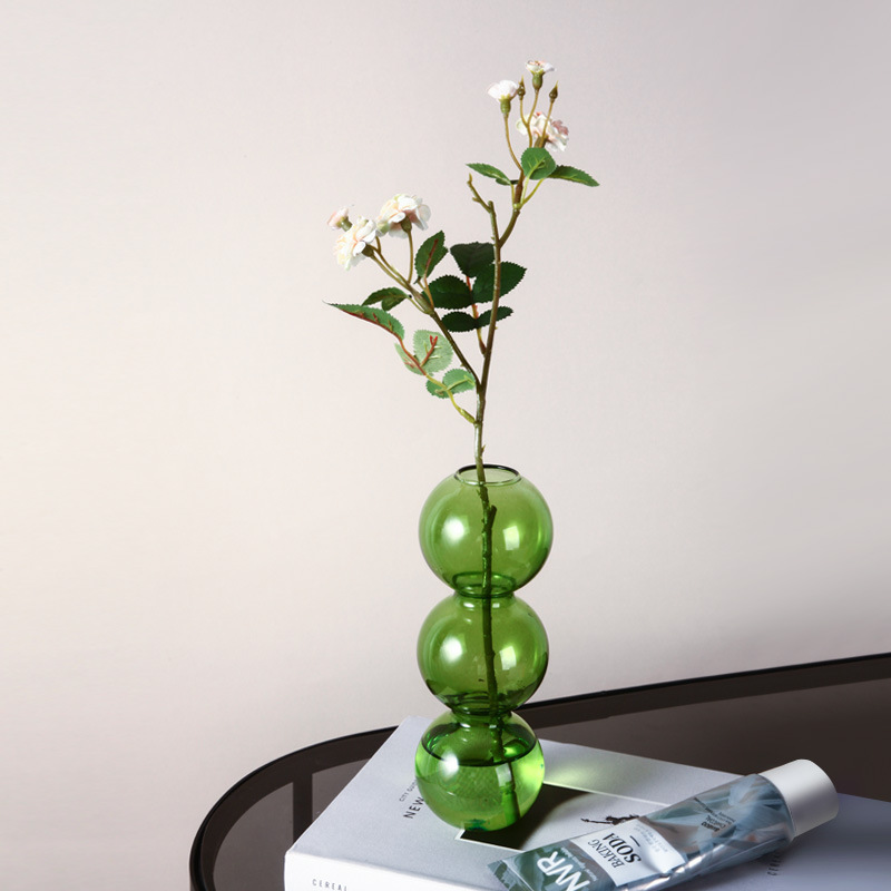 Vintage colored glass small vase