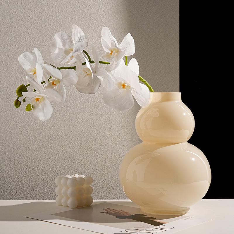 Creative glass cream style vase