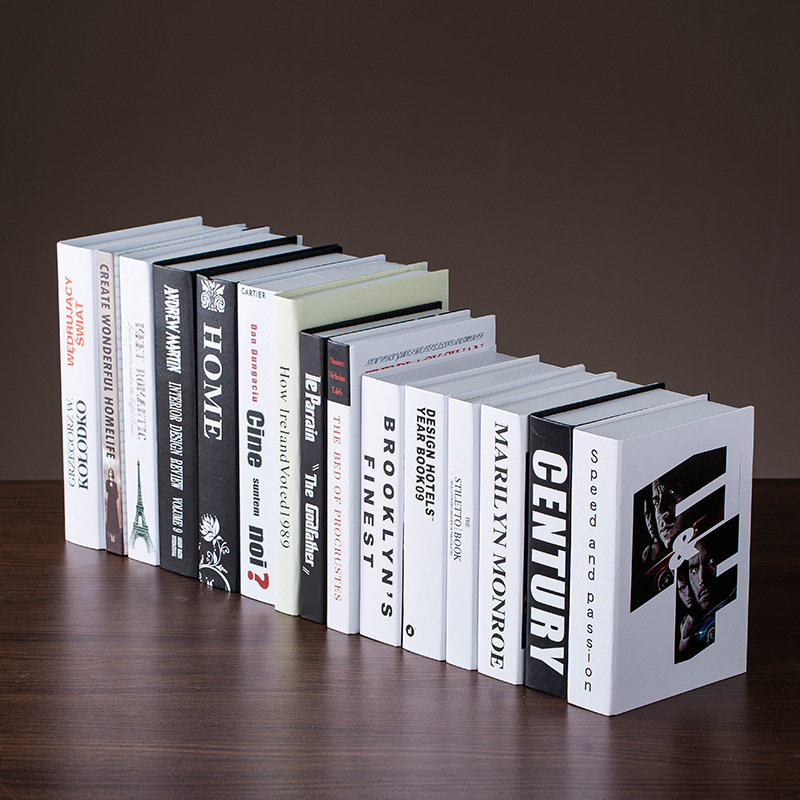 Nordic modern fake book decoration