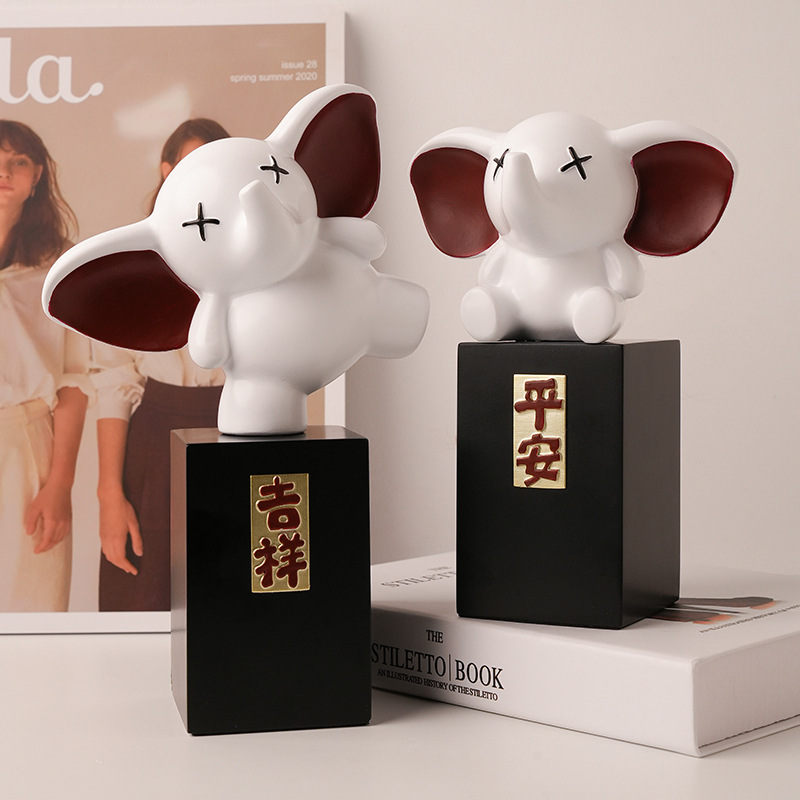 Creative Nordic elephant decorative ornaments