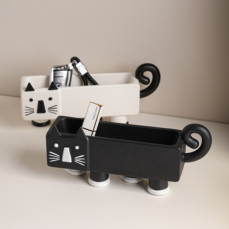 Creative wabi-sabi cat storage decorations