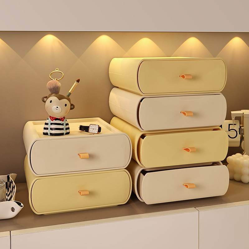 Cream style storage box decoration