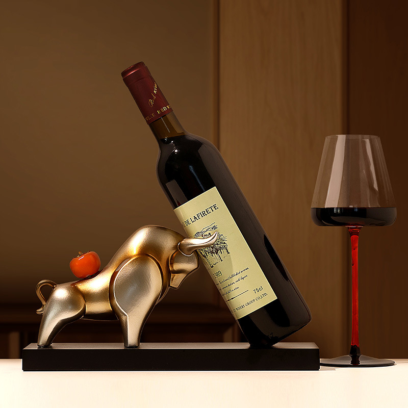 Red wine rack creative decoration