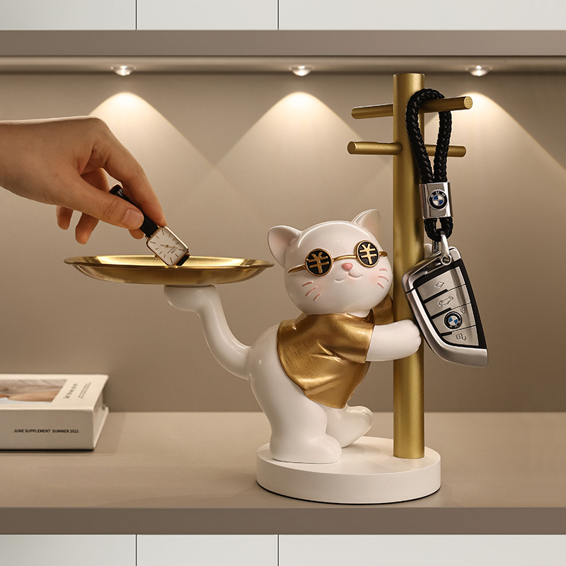 Cat shaped storage ornaments