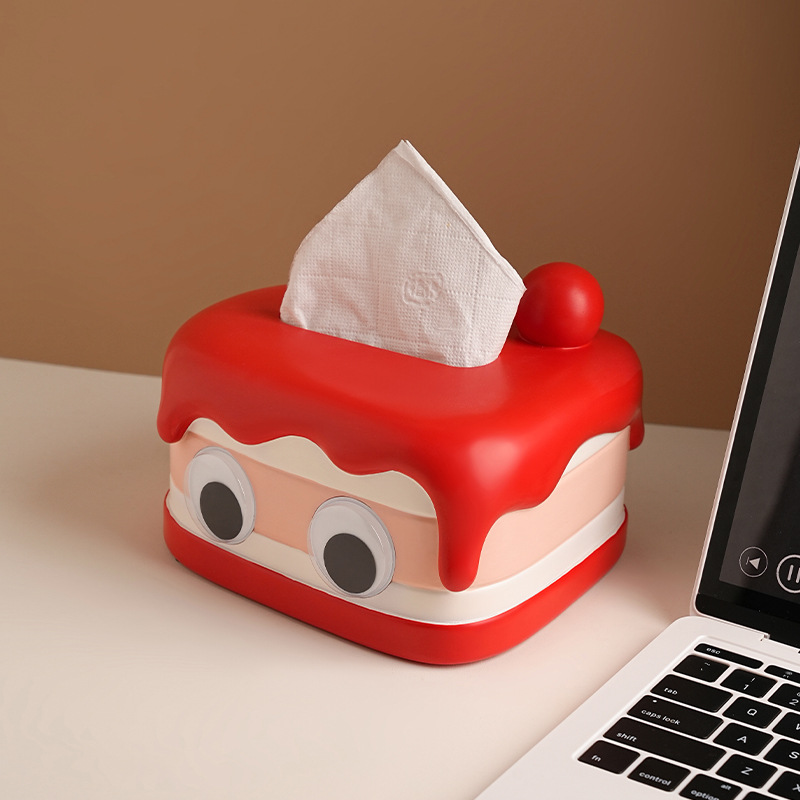 Cartoon Cream Style Tissue Box