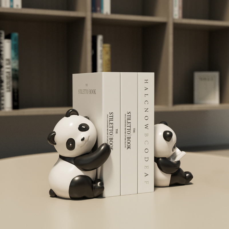 Creative Panda Bookends