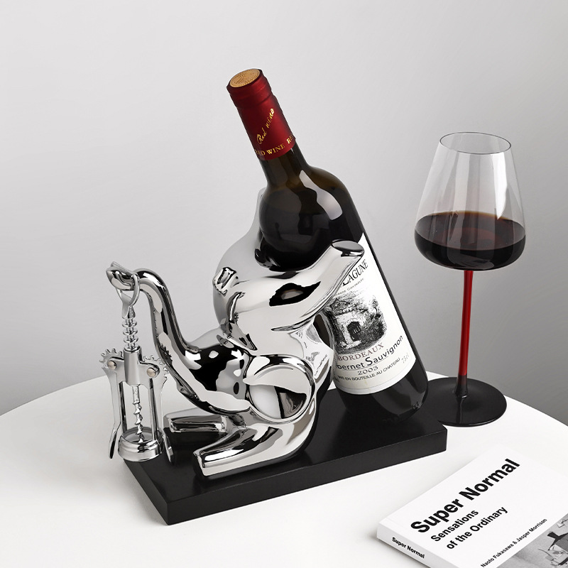 Creative wine rack decoration