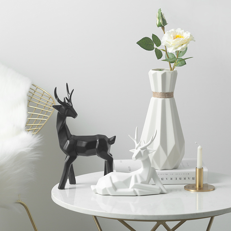 Creative deer statue decoration
