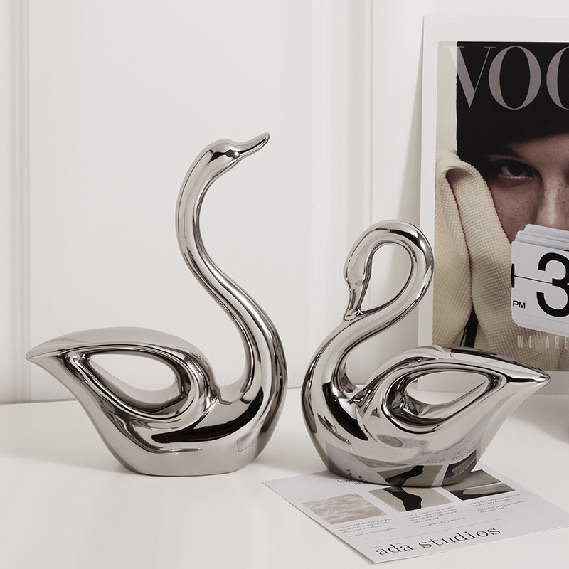 Creative swan decoration